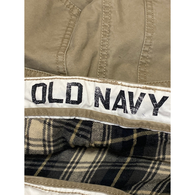 Old Navy Men's Beige High Rise Slim Straight Leg Chino Trouser Dress Pants 32/34