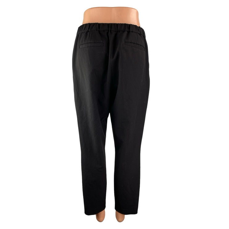 Tommy Hilfiger Women's Black High Waist Straight Leg Trousers Dress Pants Size 6