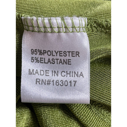 Princess Polly Party Time Green Velour Long Sleeve Mini A-Line Wrap Dress Sz 4