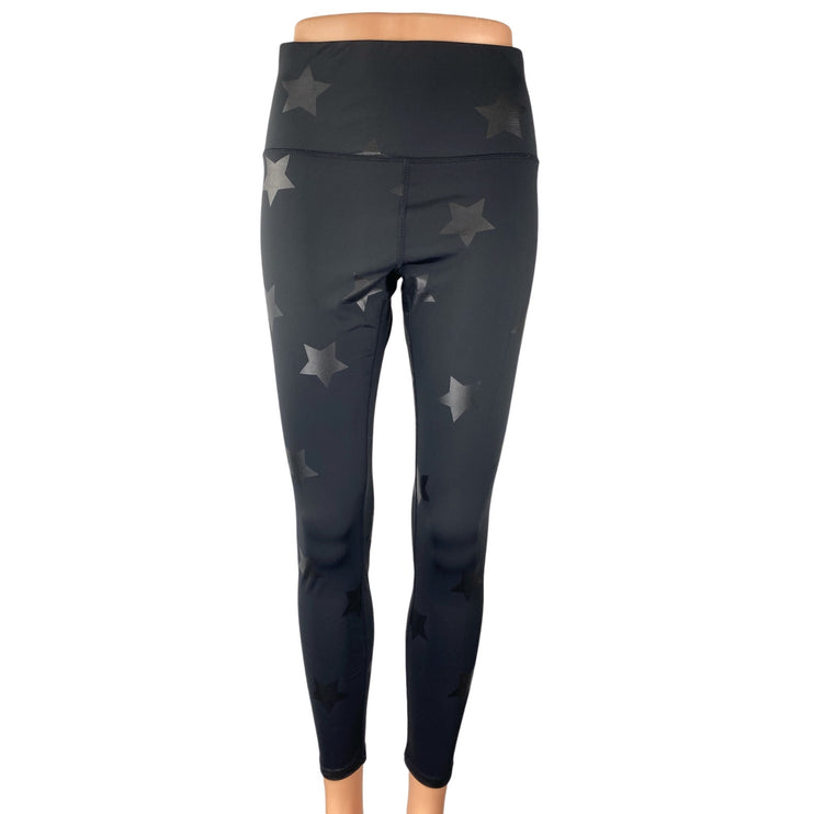 Terez Women's Black Star Starry Yoga Workout Running Athletic Leggings Pants M
