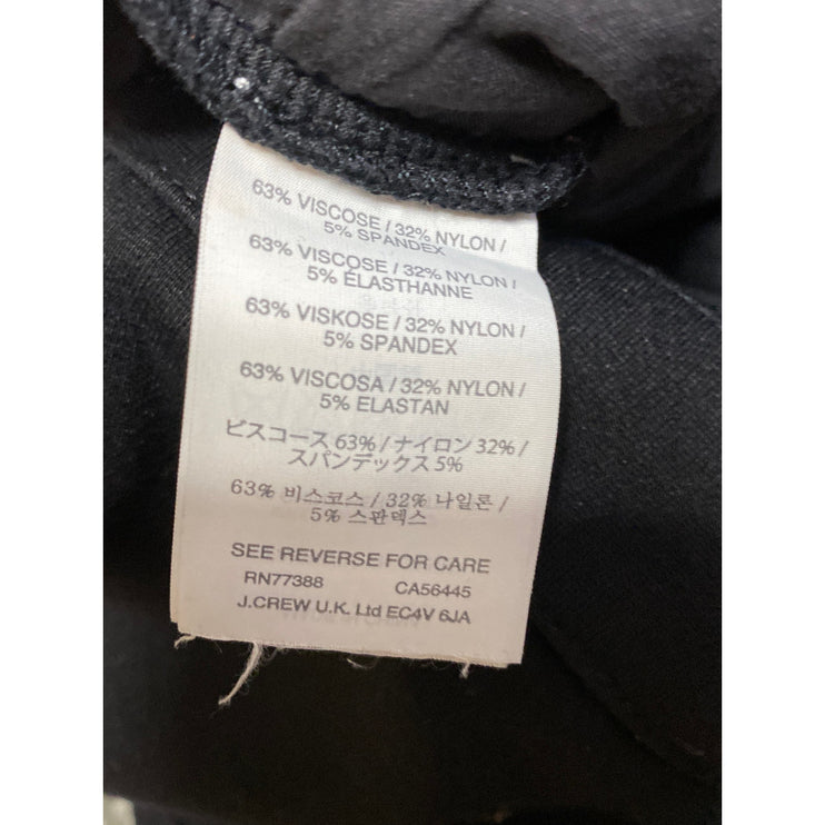 J.Crew Gray Women's Gray Zip Pockets Ponte Knit Mid Rise Skinny Trousers Pants 0