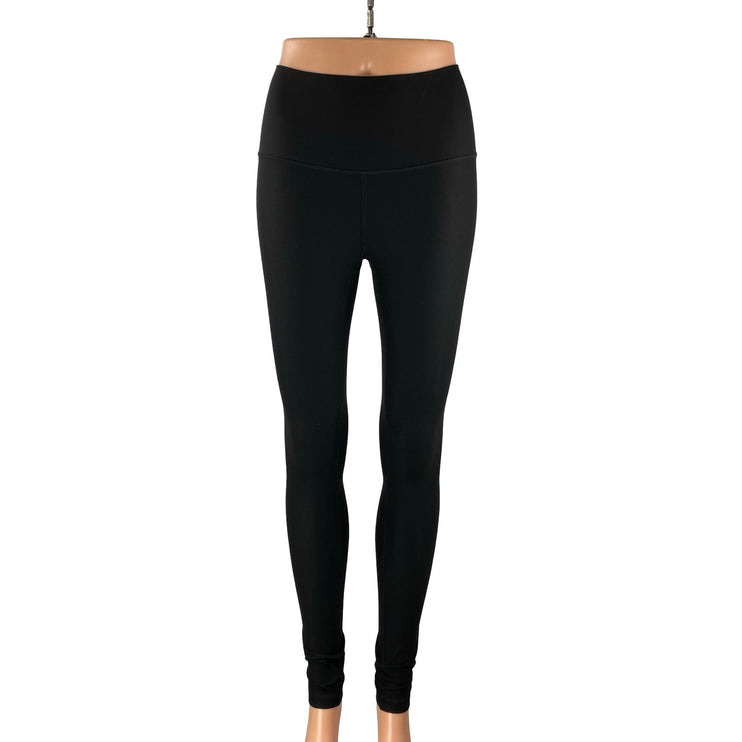 Lululemon Women's Black Mid Rise Yoga Workout Running Athletic Leggings Pants 6