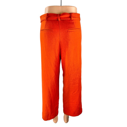 Free People Women's Coral Belted High Rise Wide Leg Baggy Trousers Pants Size 4