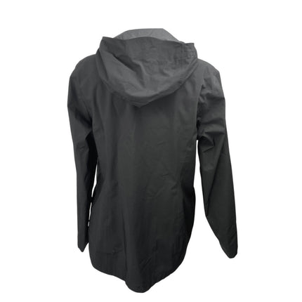 32 Degrees Cool Black Long Sleeve Hoodie Hooded Waterproof Rain Jacket Size M