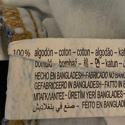 Zara Women's Blue High Waisted Cut-Off Skort Skirt Denim Jean Shorts Size XL