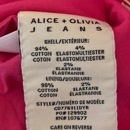 NEW Alice + Olivia Pink Denim Sleeveless Square Neck Mini A-Line Tank Dress 10