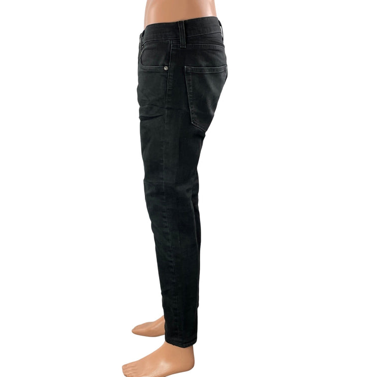 Levi's Men's Black Mid Rise Y2k Casual Ankle Tapered Leg Denim Jeans Size M