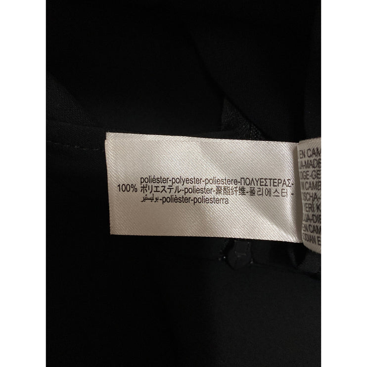 Zara Womens Black High Waisted Pull On Career Straight Pencil Midi Skirt Size XL