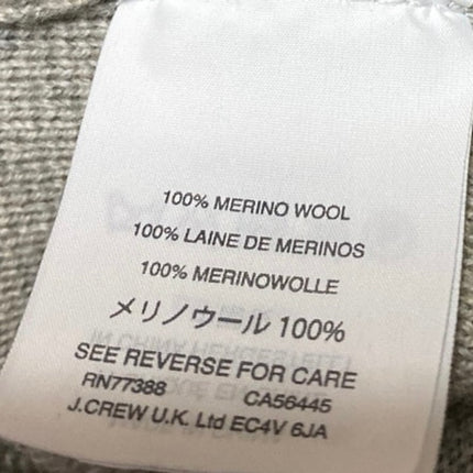 J.Crew 100% Merino Wool Women's Gray Button Long Sleeve Blazer Coat Jacket Sz XS