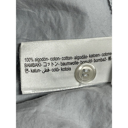 Zara Womens Gray Drawstring Elastic Waist Button Down Mini A-Line Skirt Size L