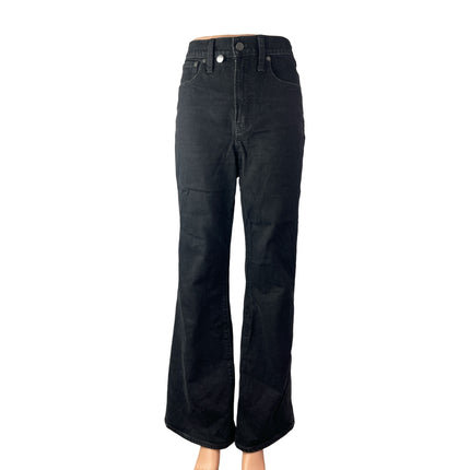 Madewell Women's Black High Waisted Bootcut Wide Leg Flare Denim Jeans Pants 27