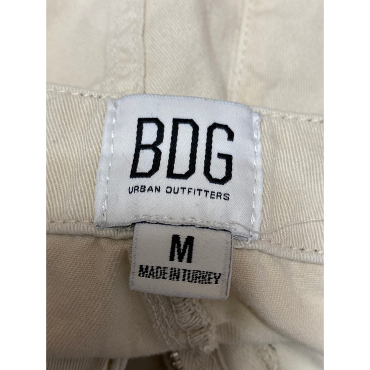 Urban Outfitters BDG White High Waist Jogger Utility Cargo Trousers Pants Size M