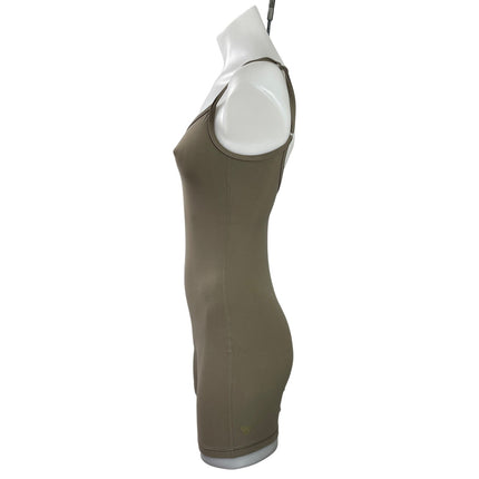 Aritzia Golden Gray Brown Sleeveless Cami One Piece Bodysuit Jumpsuit Romper XS