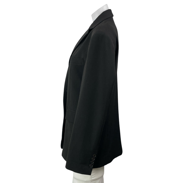 DJERF AVENUE Ur An Angel Black Long Sleeves Notch Lapel Blazer Coat Jacket Sz XS