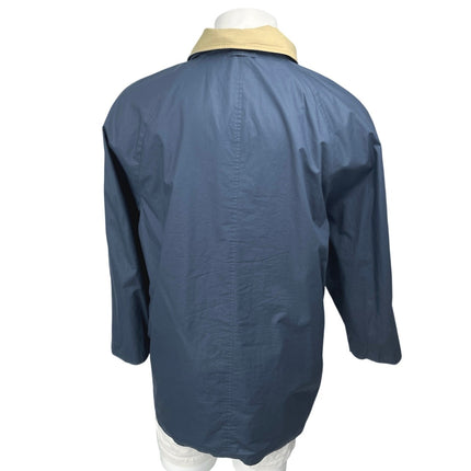 Valstar Men's Brown Reversible Button Zip Long Sleeve Rain Coat Jacket 52 US 42