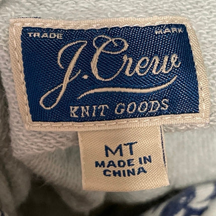 J.Crew Men's Blue Long Sleeves Tropical Print Hoodie Hooded Sweatshirt Top Sz MT