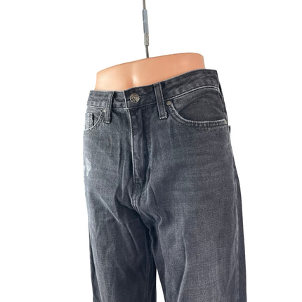 Just Black Denim Women's Distressed High Waisted Straight Denim Jeans Pants 26
