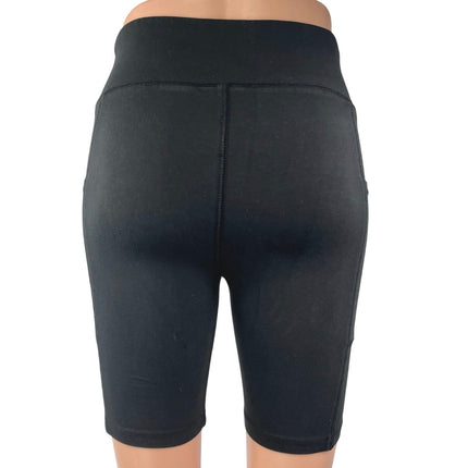 J.Crew Women's Black Stretch Yoga Workout Running Athletic Biker Shorts Size S