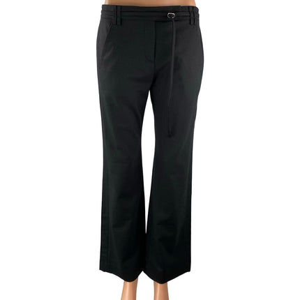 Banana Republic Women's Black Wool Mid Rise Flare Bootcut Trousers Dress Pants 4