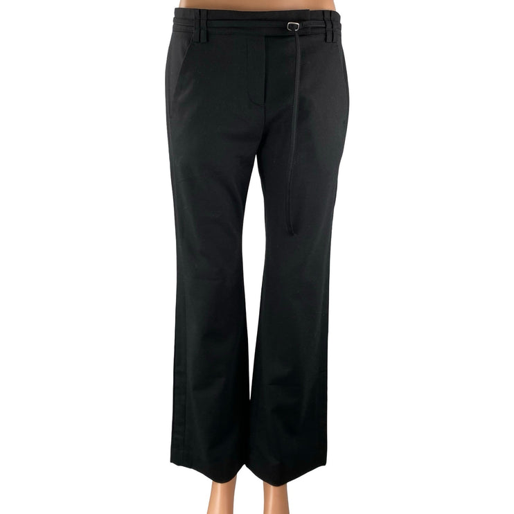 Banana Republic Women's Black Wool Mid Rise Flare Bootcut Trousers Dress Pants 4