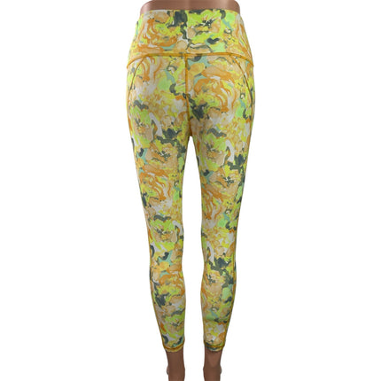 Powerhold by Fabletics Yellow Yoga Workout Gym Athletic Leggings Pants Size S