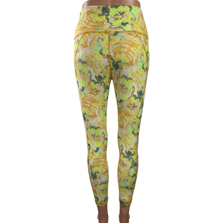 Powerhold by Fabletics Yellow Yoga Workout Gym Athletic Leggings Pants Size S