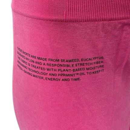 Pangaia Pink Sleeveless Activewear Gym Sports Bra & Biker Shorts Matching Set L