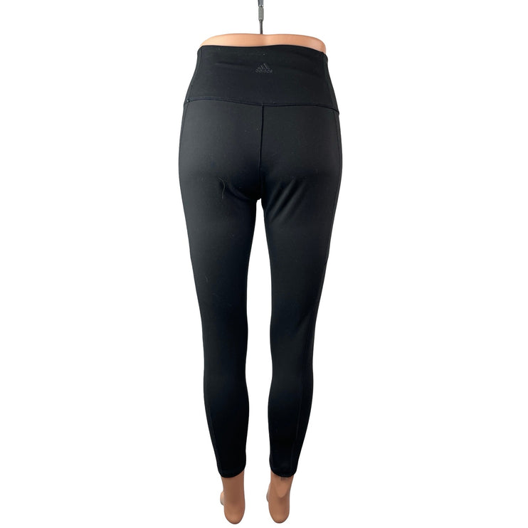 Adidas Women's Black High Rise Skinny Yoga Athletic Activewear Leggings Pants M