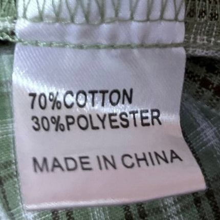 Princess Polly Green Plaid Checkered Slit Zipper Mini Straight Pencil Skirt Sz 2