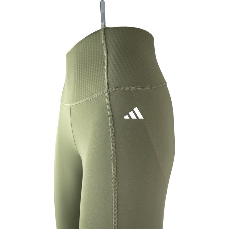 Adidas Women's Green High Rise Tight Fit Yoga Workout Athletic Leggings Pants 0