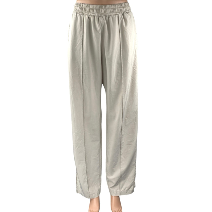 Abercrombie & Fitch Beige Pull On High Waisted Wide Leg Trousers Pants Size S