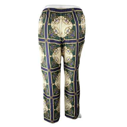 NEW Aime Leon Dore Multicolor 100% Silk Satin Printed Shirt Pants 2-PC Set XXL