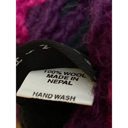 Trimdin Women's Pink Floral Wool Finger Warmer Knitted Winter Gloves One Size