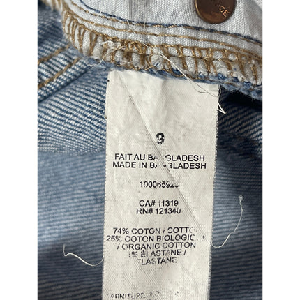 Garage Denim Blue medium Wash High Waisted Straight Wide Leg Jeans Pants Size 29