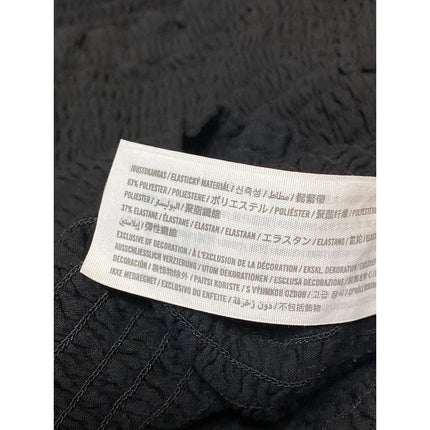 Abercrombie & Fitch Women's Black Long Puff Sleeve Smocked Blouse Top Size L