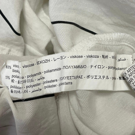 Zara Women's White Striped Long Sleeve Relaxed Button Down Midi Shirt Dress XS