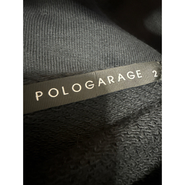 Polo Garage Long Sleeve Crew Neck Crop Yoga Athletic Activewear Sweatshirt Top 2