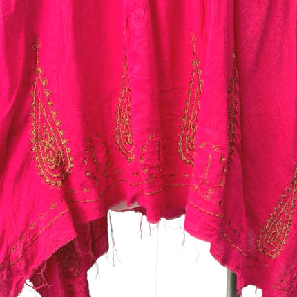 Free People Intimately Pink Paisley Embroidered Sleeveless Tunic Dress Size XS