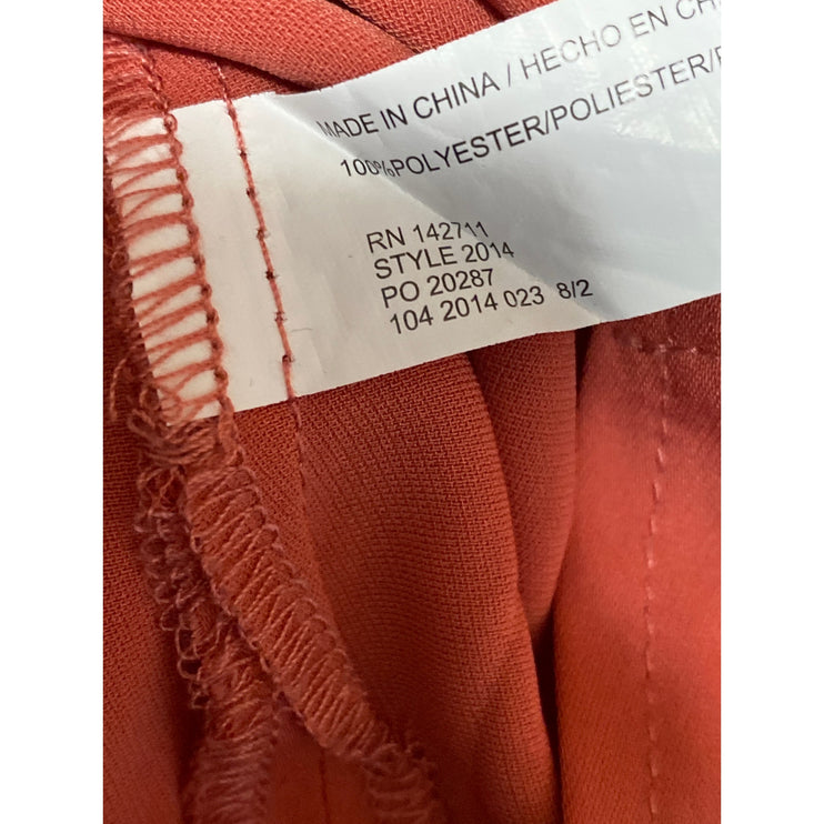 Eloquii Women's Coral Ruffle Sleeve V Neck Casual Pullover Shirt Blouse Top 20