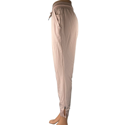 Jaanuu Women's Pink Drawstring High Waisted Jogger Medical Scrub Pants Size XS