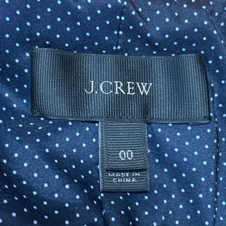 J.Crew Parke Women's Tan Wool Long Sleeve Shawl Collar Blazer Coat Jacket Size 0