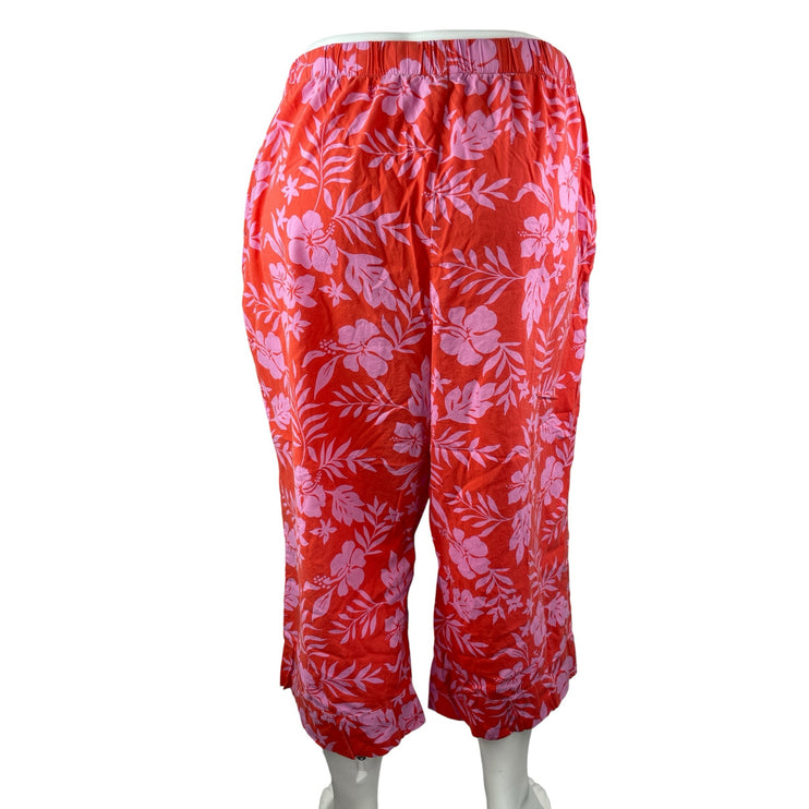 Sonoma Goods for Life Women's Tropical High Rise Wide Leg Pajama Sleepwear 3XL