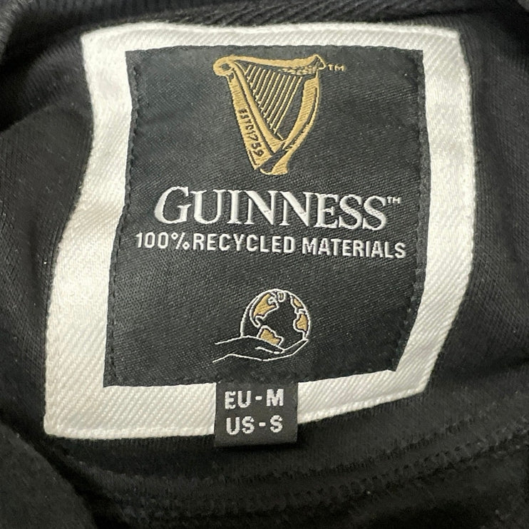 Guinness Womens Black Dublin Crew Neck Graphic Long Sleeve Sweatshirt Top Size S