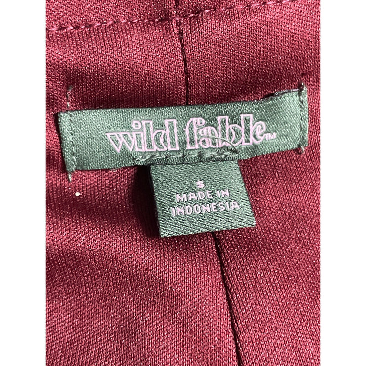 Wild Fable Women's Red Velvet Sequin High Rise Micro Sexy Party Bodycon Shorts S