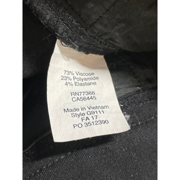 J.Crew Gigi Women's Black Mid Rise Elastic Waist Skinny Trousers Dress Pants 4