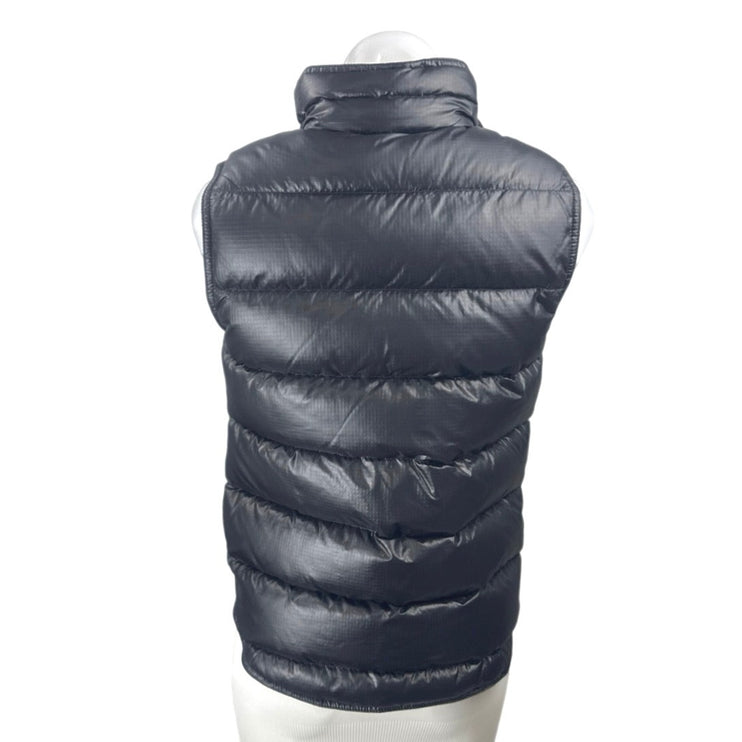 J.Crew Women's Black Insulated Down Zip Up Puffer Quilted Coat Vest Jacket XS