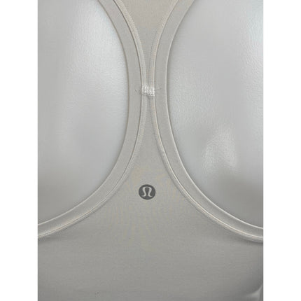 Lululemon Women's White Racerback Yoga Workout Running Athletic Tank Top Size 4