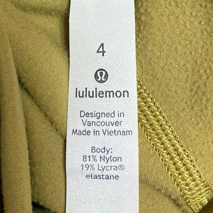 Lululemon Women's Green Mid Rise Yoga Workout Athletic Leggings Pants Size 4