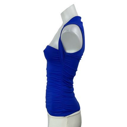 Aritzia Contour Women's Royal Blue Sleeveless Square Neck Knit Tank Top Size S