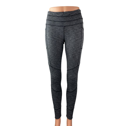 Athleta Excursion Tight Gray Skinny Yoga Athletic Activewear Leggings Pants Sz S